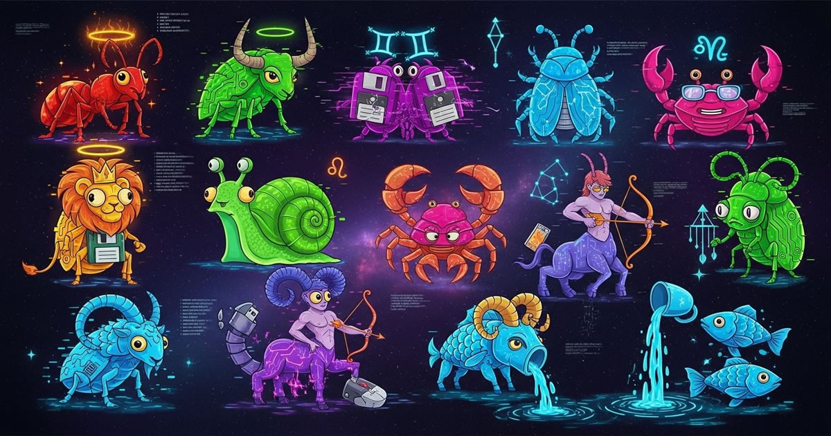 Se cada signo fosse um tipo de bug da vida real