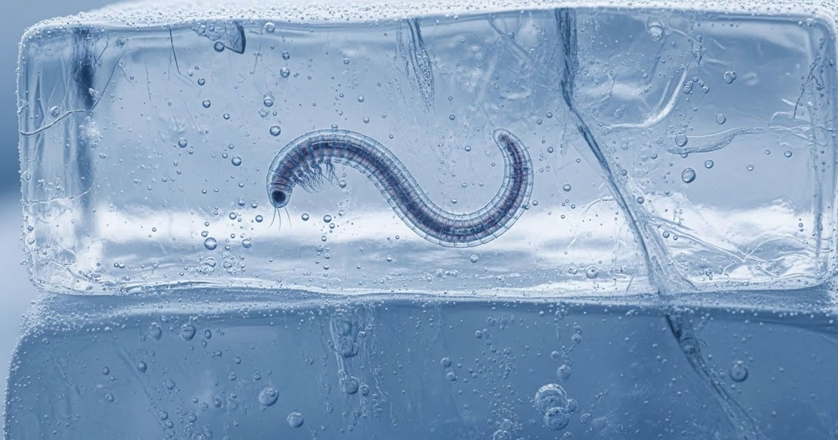 O verme que vive dentro do gelo eterno