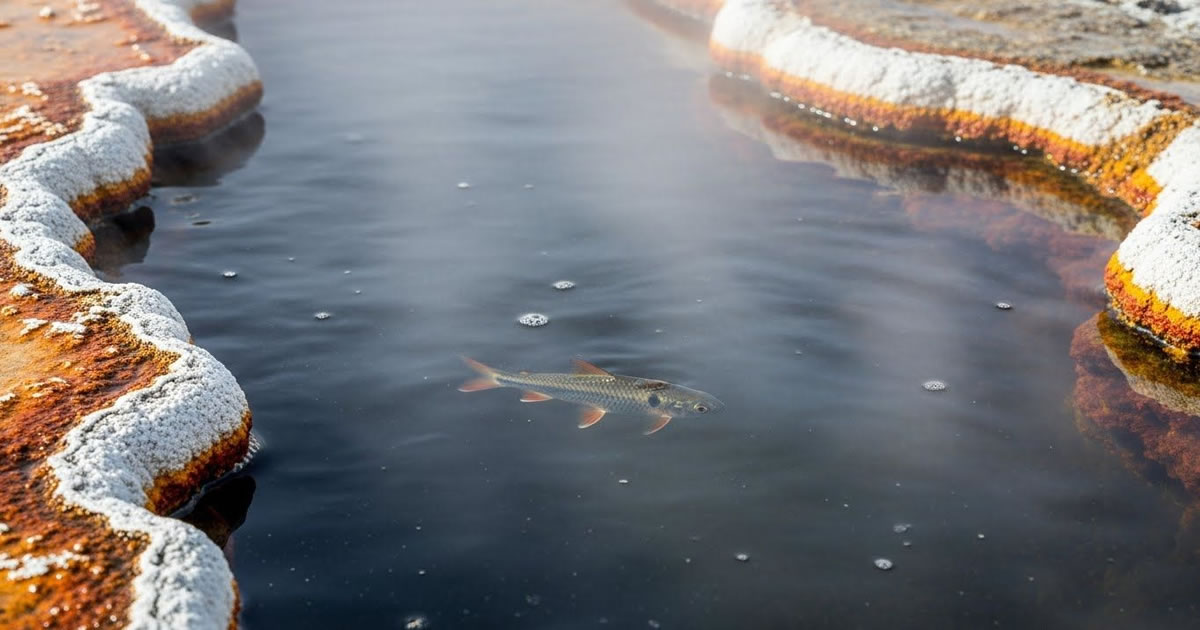 O peixe que vive em água fervente