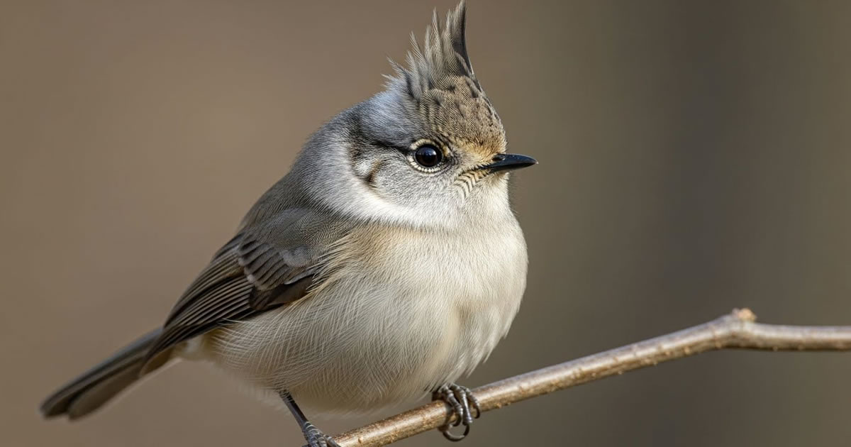 Piu-piu-de-topete. O pássaro que parece ter sido penteado à mão