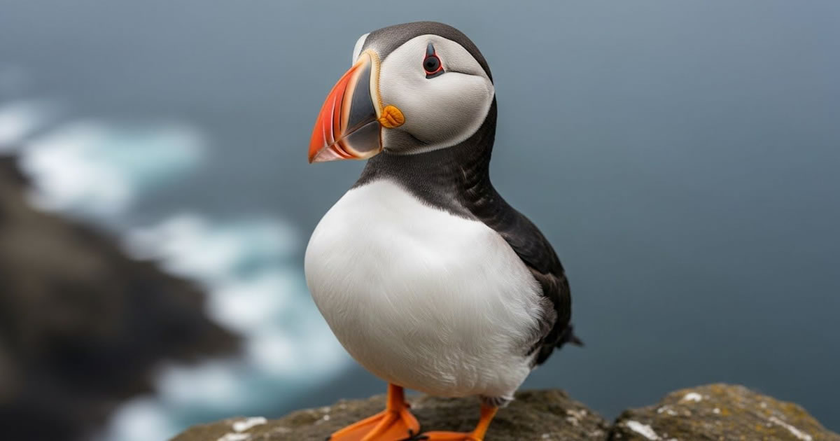Puffin. O pássaro que parece um brinquedo colecionável