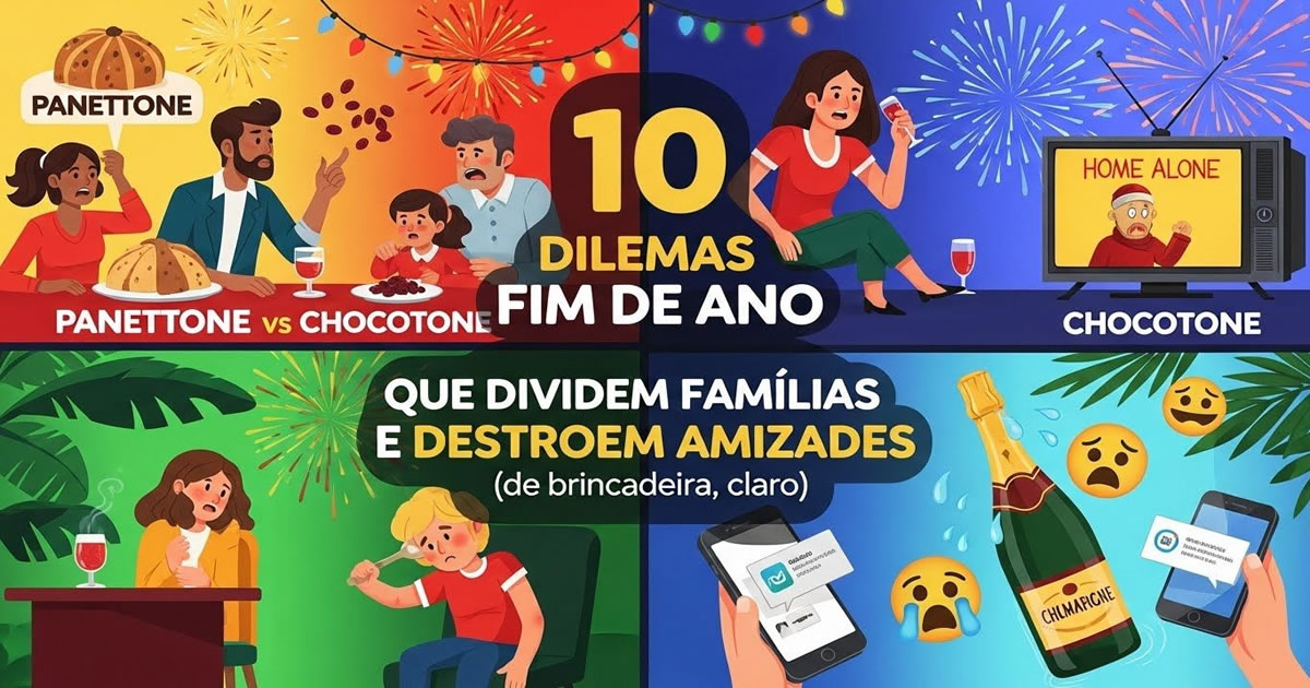 10 dilemas de fim de ano que dividem famílias e destroem amizades (de brincadeira, claro)
