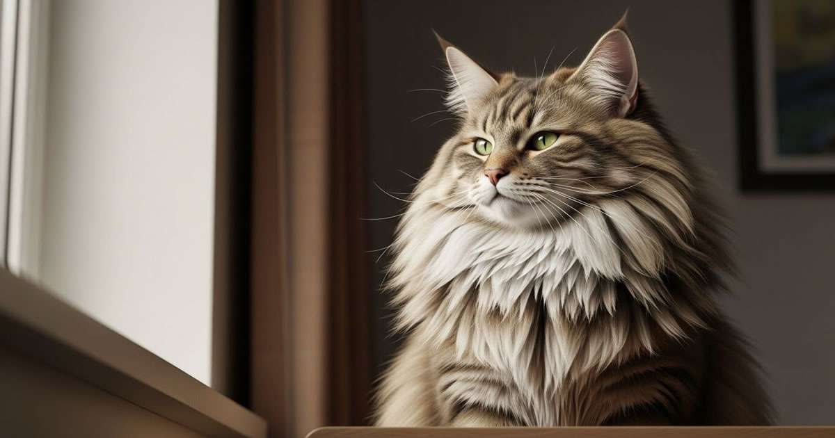 Norwegian forest cat. O rei ancestral