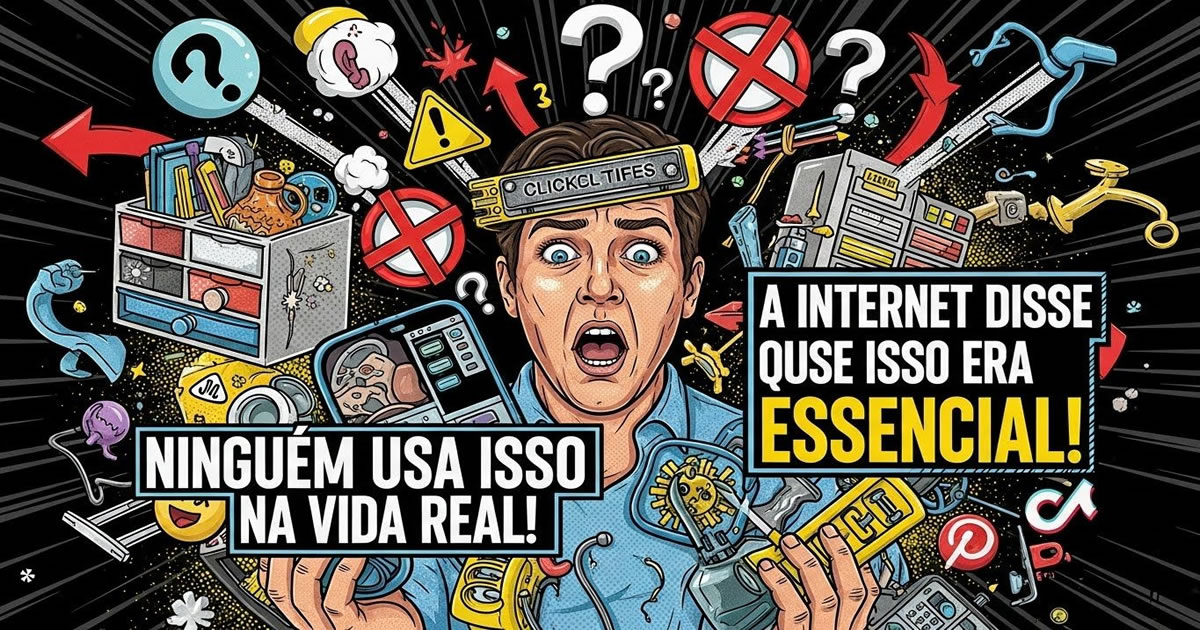 46 coisas aleatórias que a internet disse que são essenciais, mas ninguém nunca usou na vida real