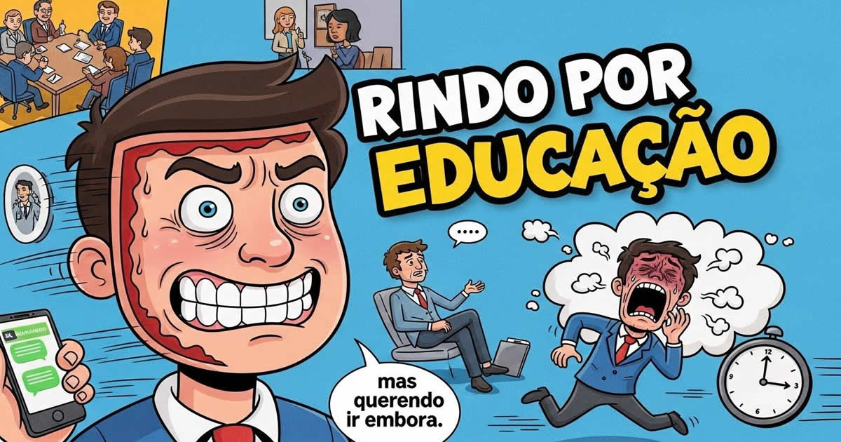 72 situações em que o brasileiro ri por educação, mas por dentro quer ir embora