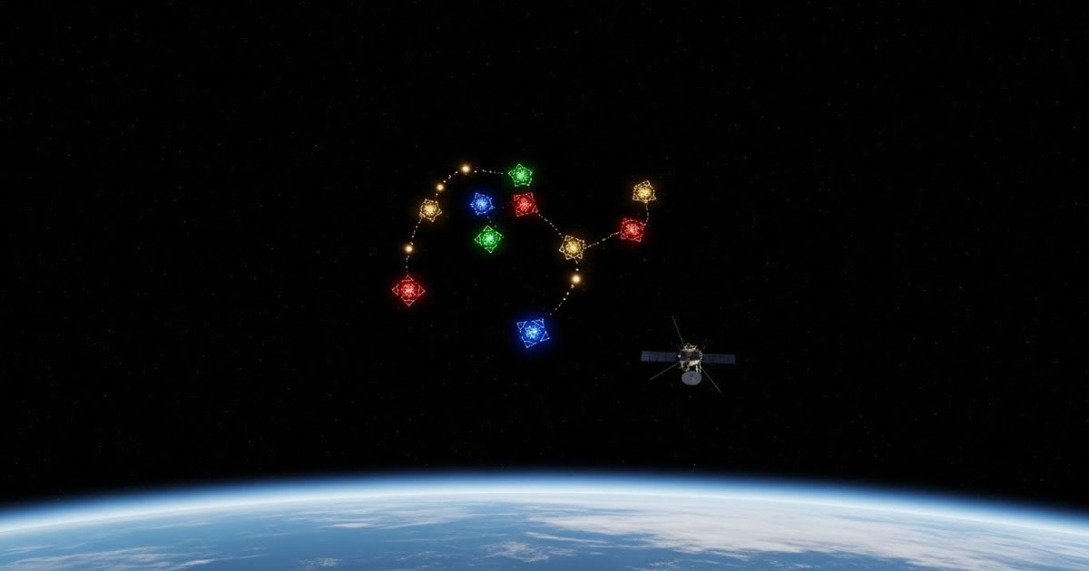As luzes de Natal que apareceram no espaço