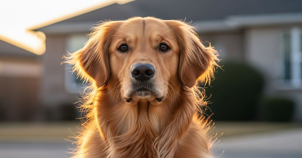 Golden retriever. O guardião improvável