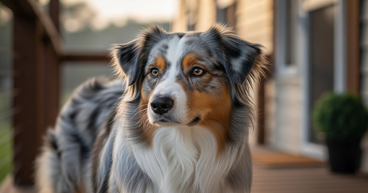 Pastor australiano. Protetor silencioso