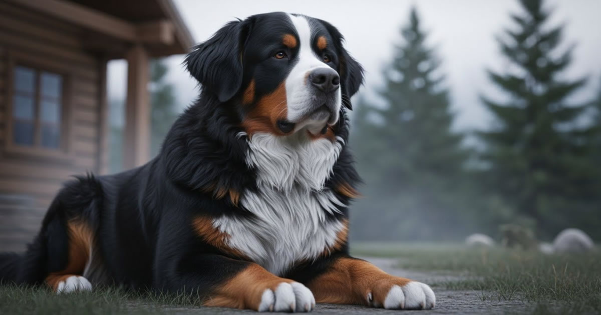Bernese mountain dog. Gigante gentil, protetor nato