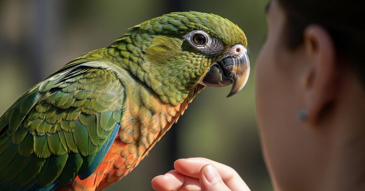 Papagaios. A mente que busca interação