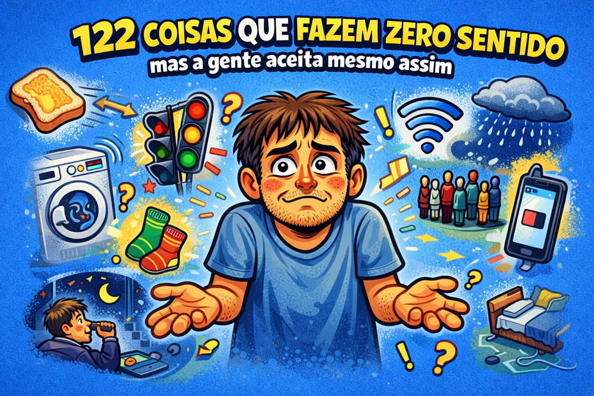 122 coisas que fazem zero sentido, mas a gente aceita mesmo assim