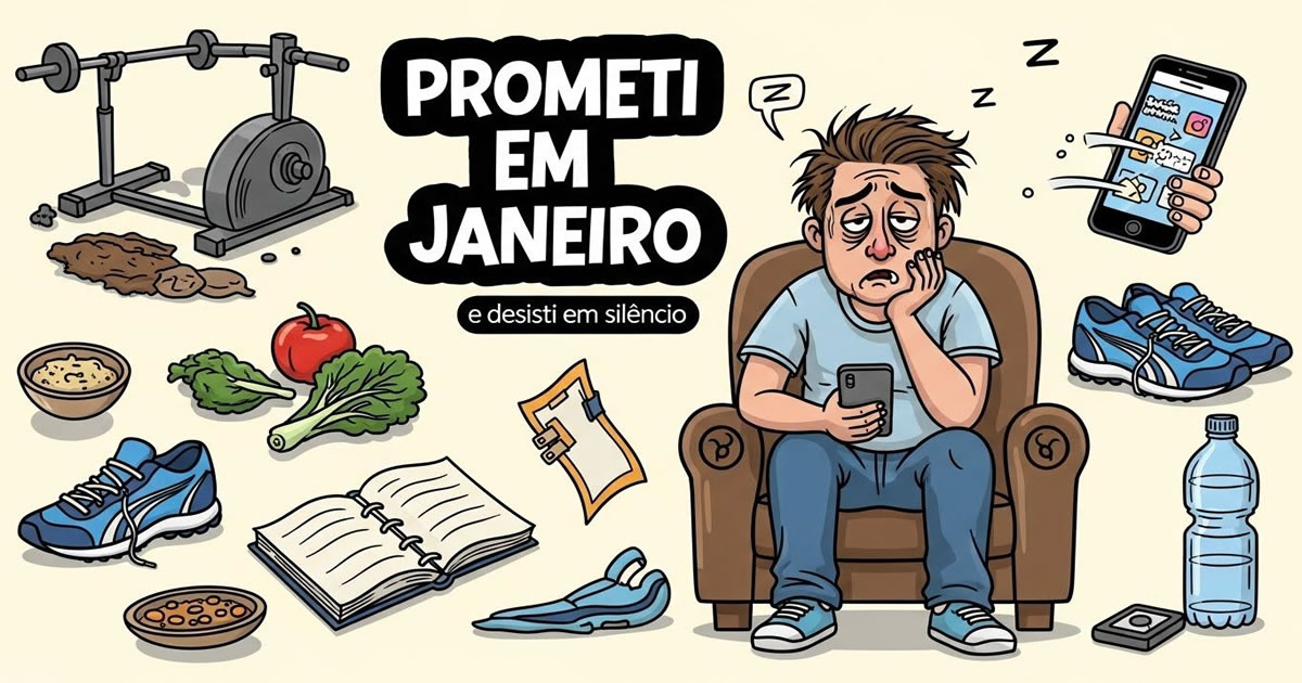 72 coisas que todo mundo promete em janeiro e começa a desistir silenciosamente