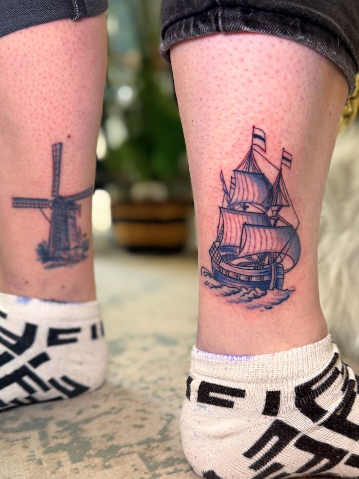 Tatuagens Delft Blue reinventam uma tradição holandesa com tinta e história (27 fotos) 2