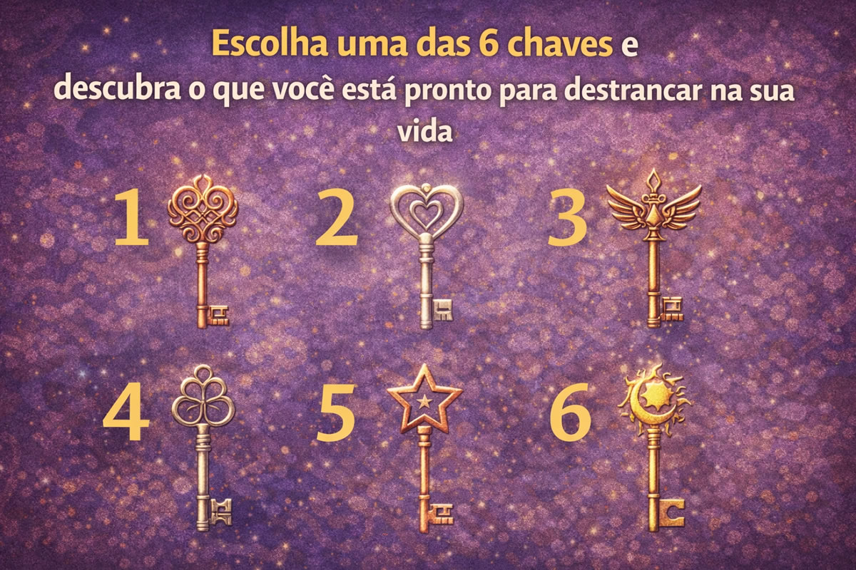 Teste: escolha uma das 6 chaves e descubra o que você está pronto para destrancar na sua vida