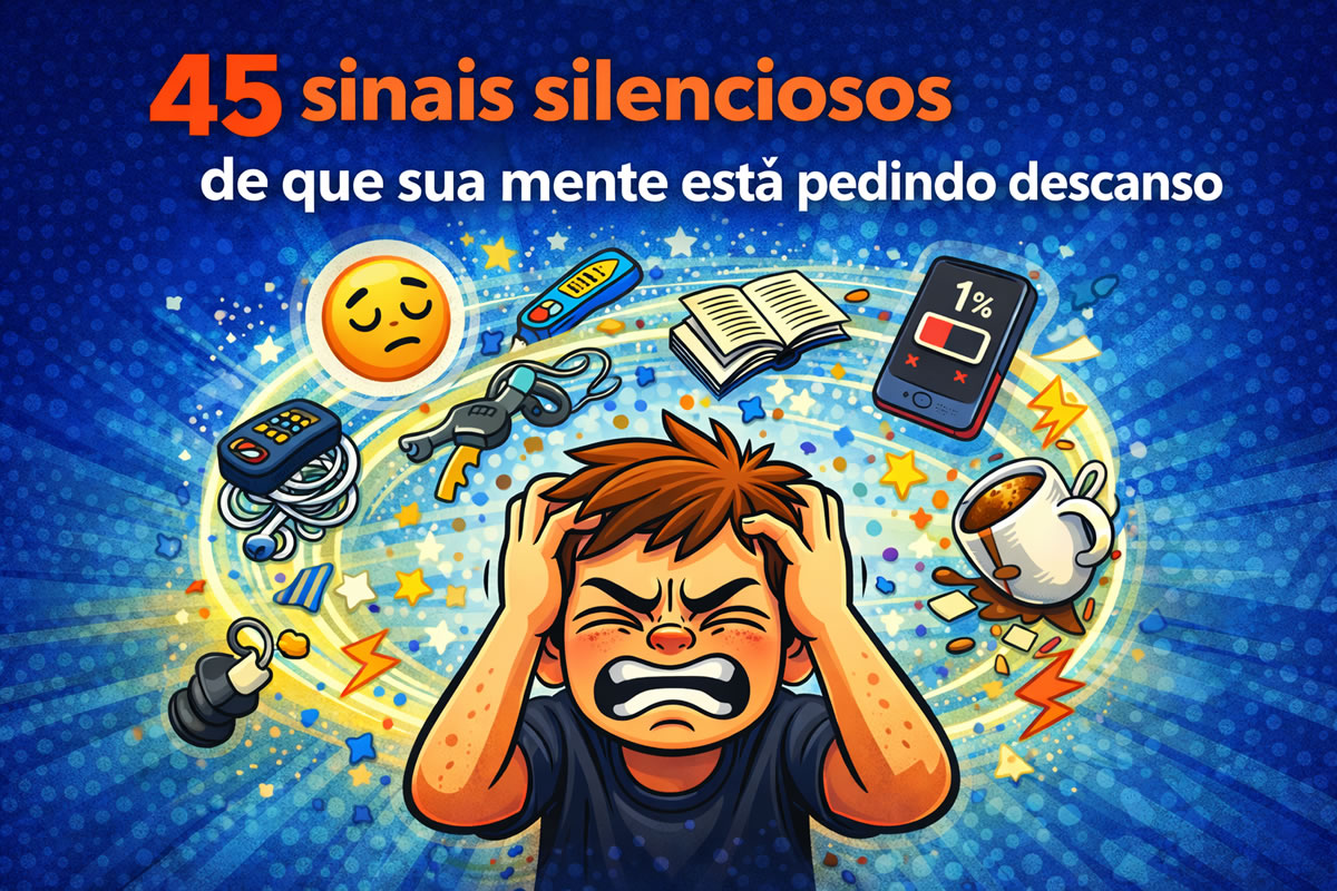 45 sinais silenciosos de que sua mente está pedindo descanso (mesmo que você não perceba)