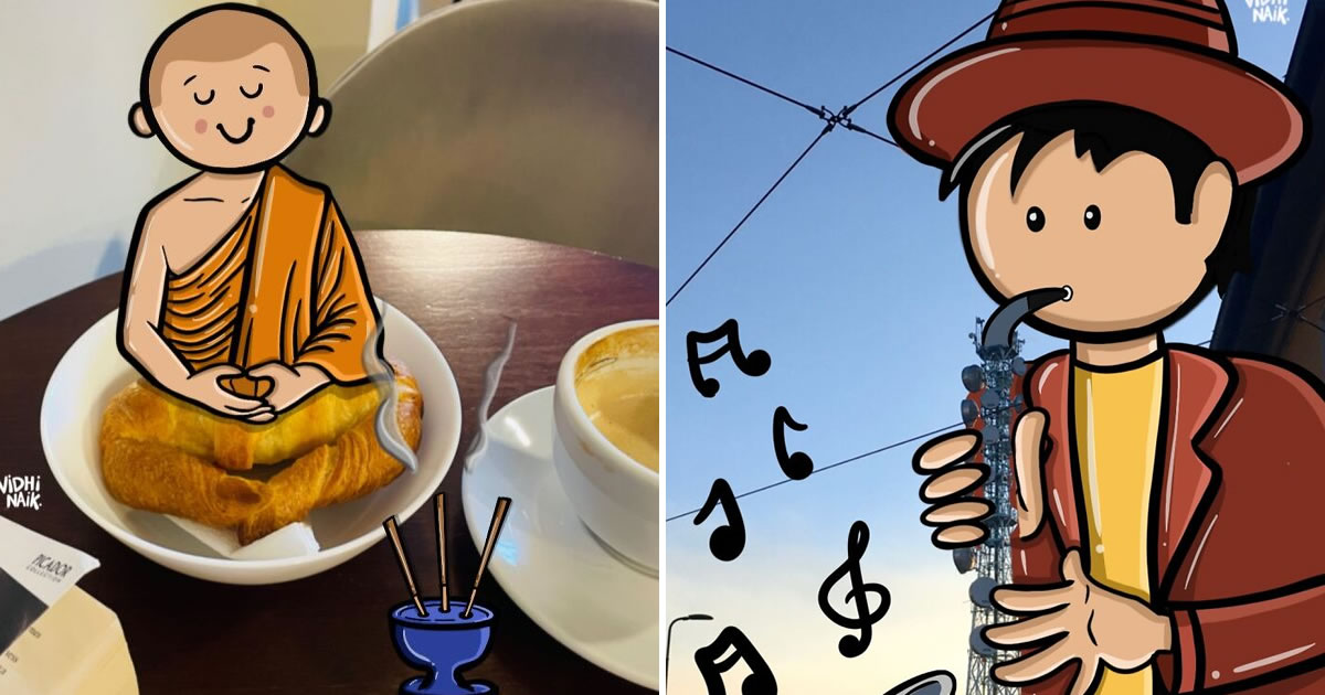 Artista transforma lugares comuns em cenas de desenho com criatividade e humor (32 fotos) 1 Artista transforma lugares comuns em cenas de desenho com criatividade e humor (32 fotos)