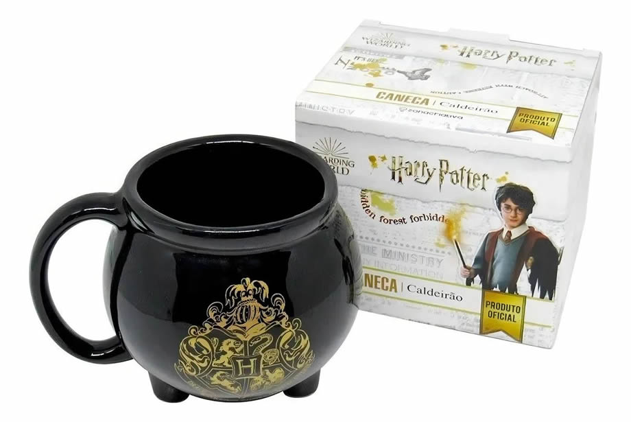 Caneca Harry Potter caldeirão 3D