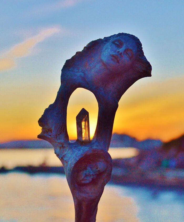 Esculturas feitas com madeira revelam rostos e emoções escondidos na própria natureza (29 fotos) 9