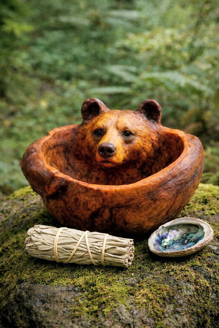 Esculturas feitas com madeira revelam rostos e emoções escondidos na própria natureza (29 fotos) 20