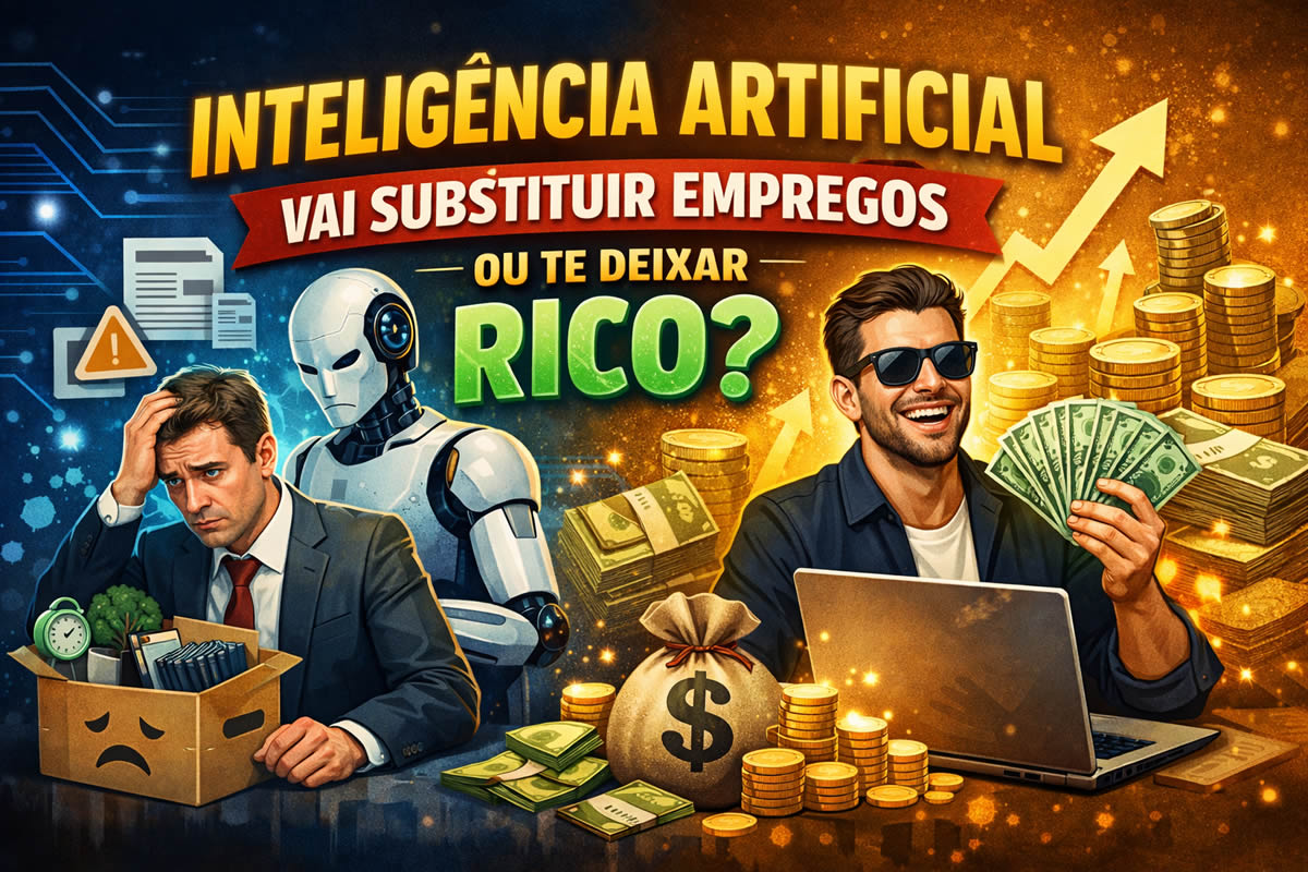 Inteligência artificial vai substituir empregos? O que ninguém está te contando sobre perder ou ganhar dinheiro com a IA