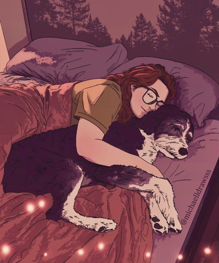 Retratos digitais hiper-realistas emocionam ao capturar o amor entre pessoas e seus animais (32 fotos) 26