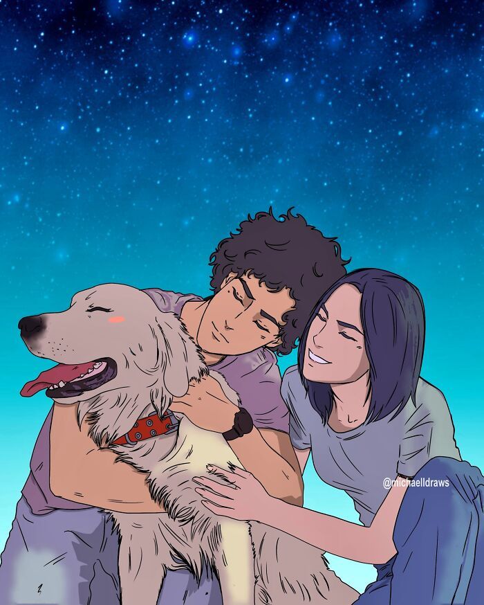 Retratos digitais hiper-realistas emocionam ao capturar o amor entre pessoas e seus animais (32 fotos) 28