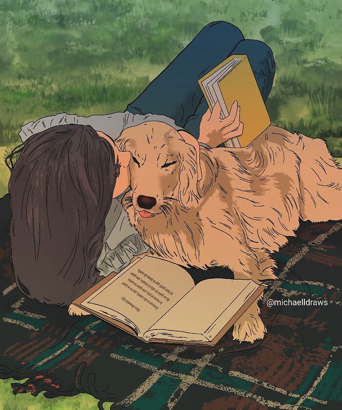 Retratos digitais hiper-realistas emocionam ao capturar o amor entre pessoas e seus animais (32 fotos) 29