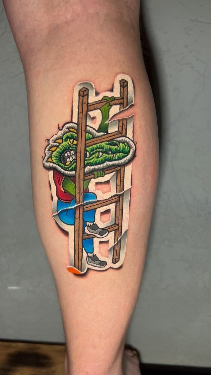 Tatuagens de bordado hiper-realistas criam ilusão impressionante de fios costurados na pele