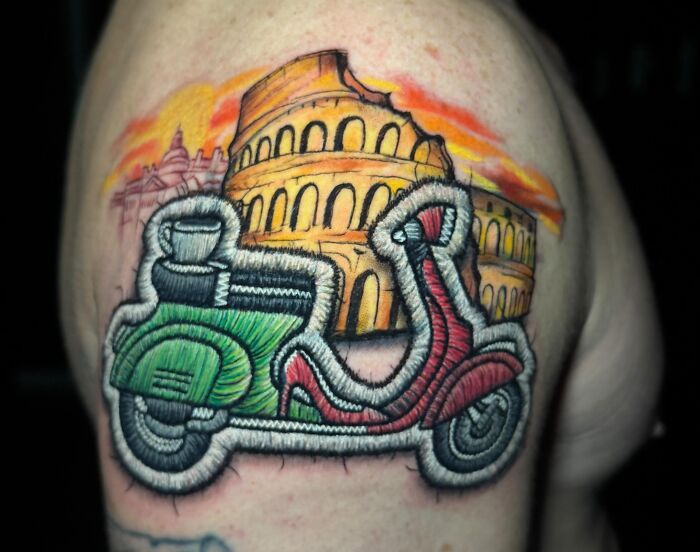 Tatuagens de bordado hiper-realistas criam ilusão impressionante de fios costurados na pele (30 fotos) 2