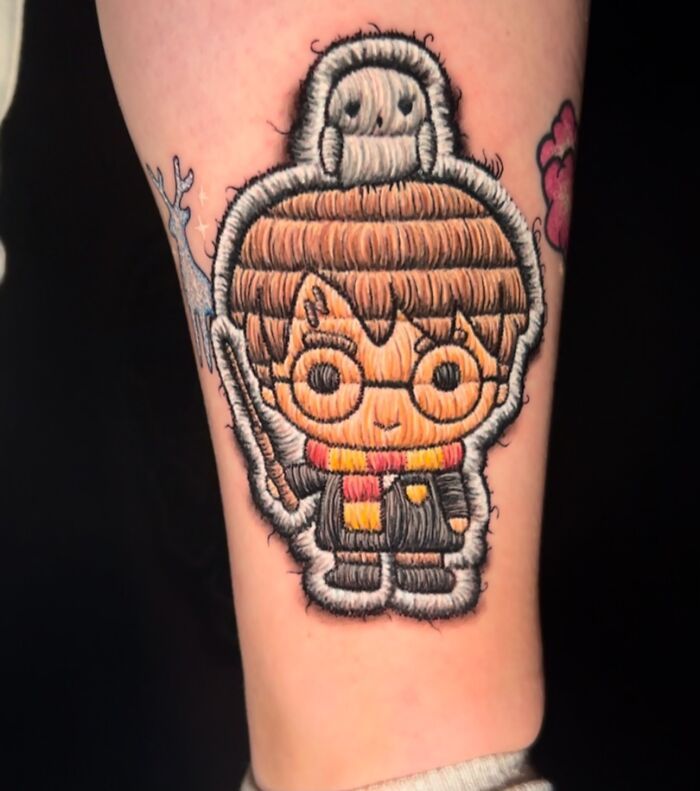 Tatuagens de bordado hiper-realistas criam ilusão impressionante de fios costurados na pele (30 fotos) 7