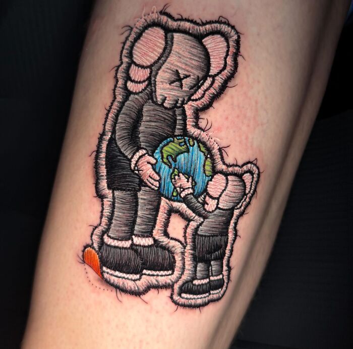 Tatuagens de bordado hiper-realistas criam ilusão impressionante de fios costurados na pele (30 fotos) 9