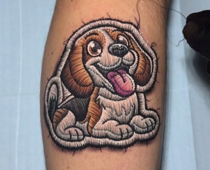 Tatuagens de bordado hiper-realistas criam ilusão impressionante de fios costurados na pele (30 fotos) 15