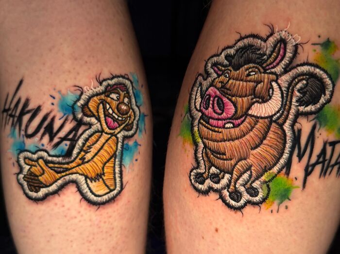 Tatuagens de bordado hiper-realistas criam ilusão impressionante de fios costurados na pele (30 fotos) 16