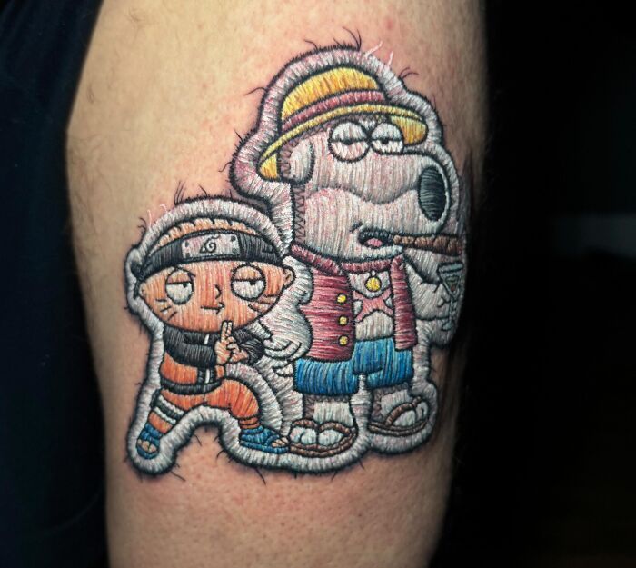 Tatuagens de bordado hiper-realistas criam ilusão impressionante de fios costurados na pele (30 fotos) 19