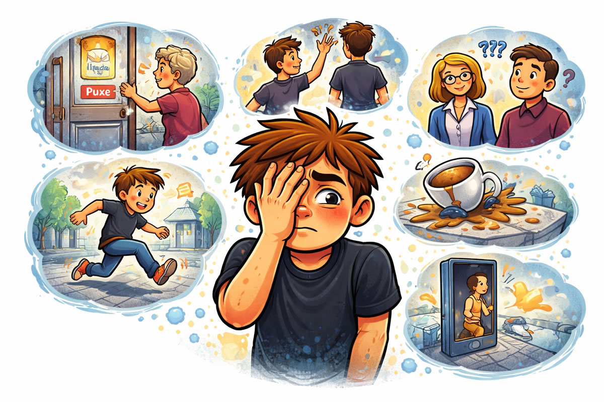 52 situações em que você automaticamente finge que nada aconteceu (mesmo querendo desaparecer)