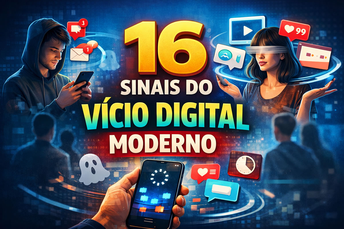 16 sinais de que você já caiu no vício digital moderno sem perceber