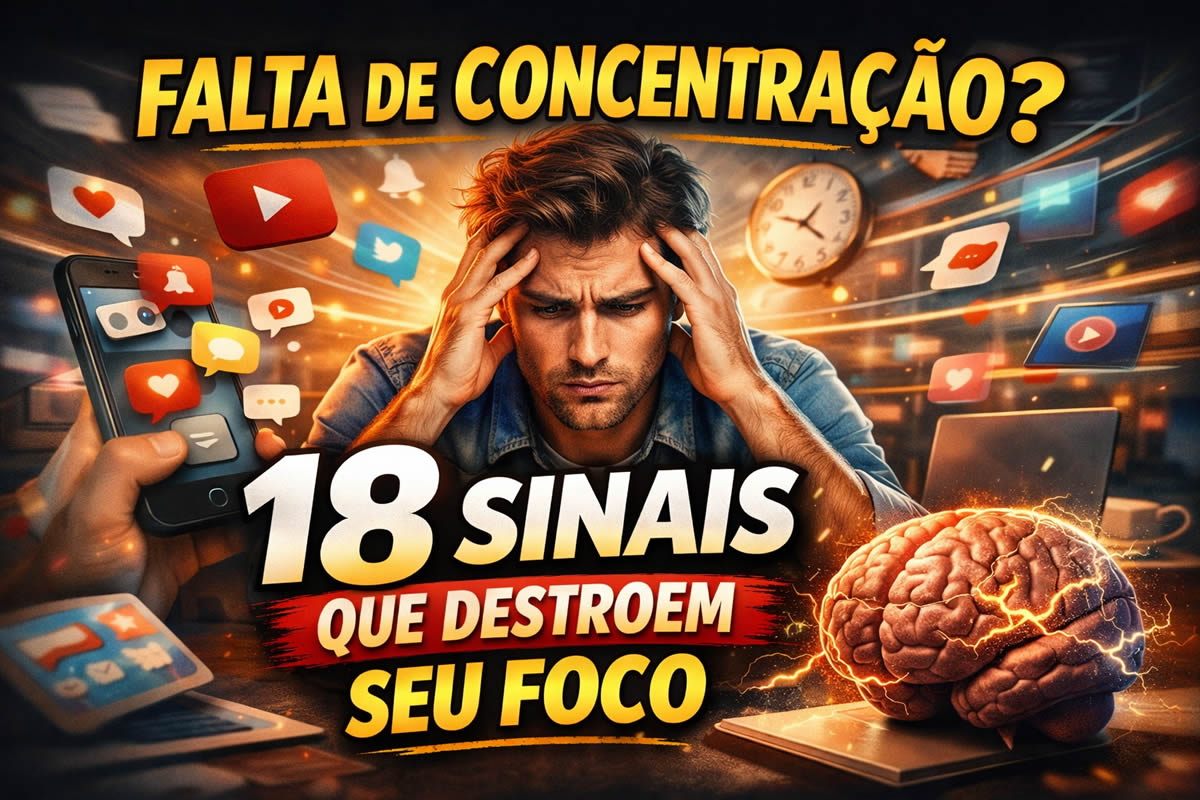 18 sinais de falta de concentração que revelam o hábito estranho que está acabando com seu foco
