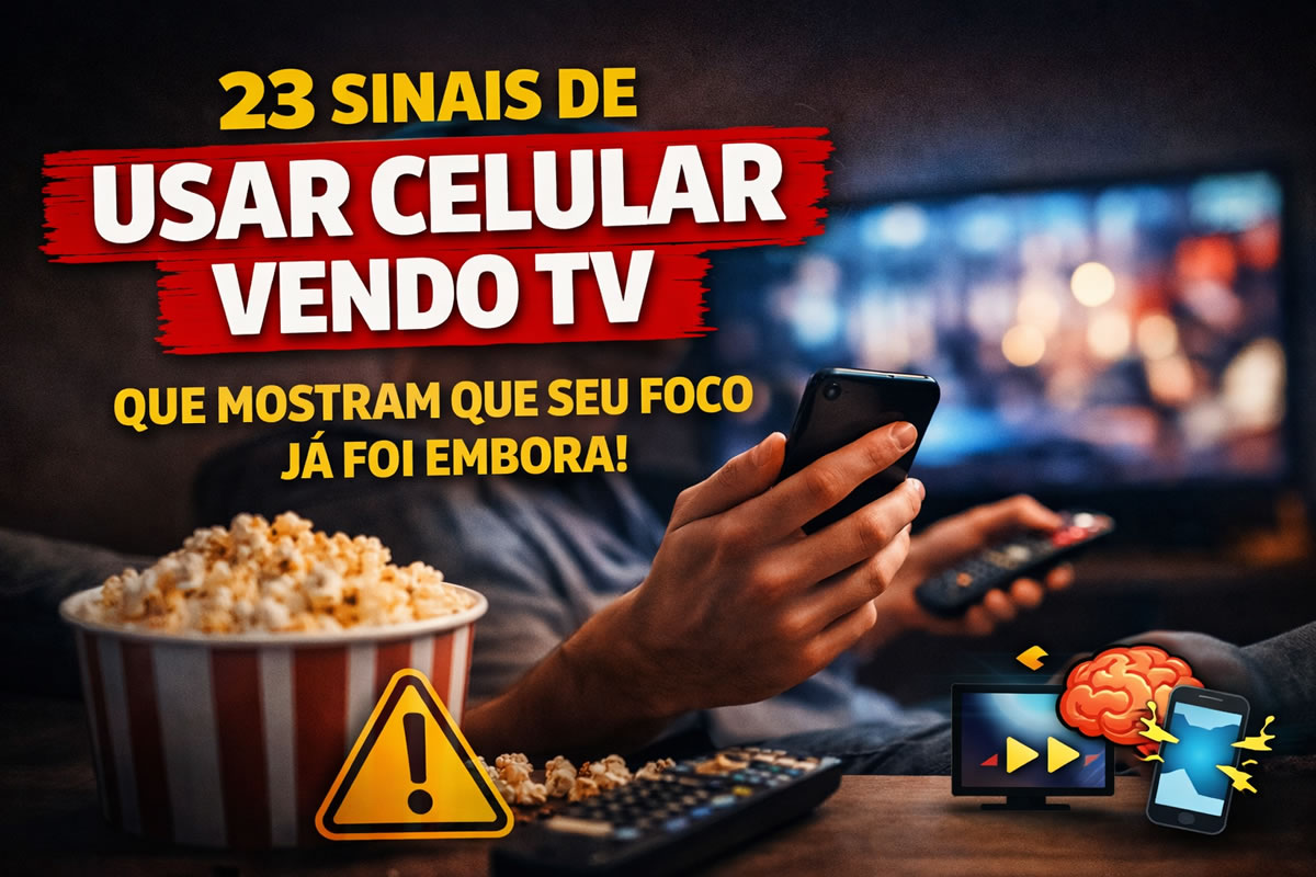 23 sinais de que você está viciado em usar celular vendo TV e nem percebeu