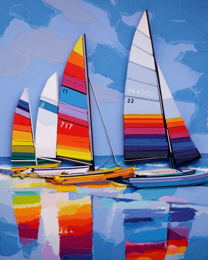 Arte com papel que parece pintura: o trabalho incrível que está surpreendendo a internet (32 fotos) 22