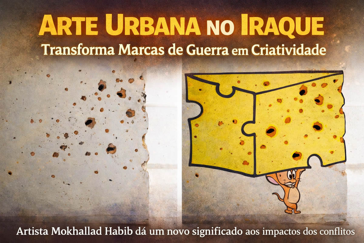Arte urbana no Iraque transforma marcas de guerra em mensagens de esperança (11 fotos)