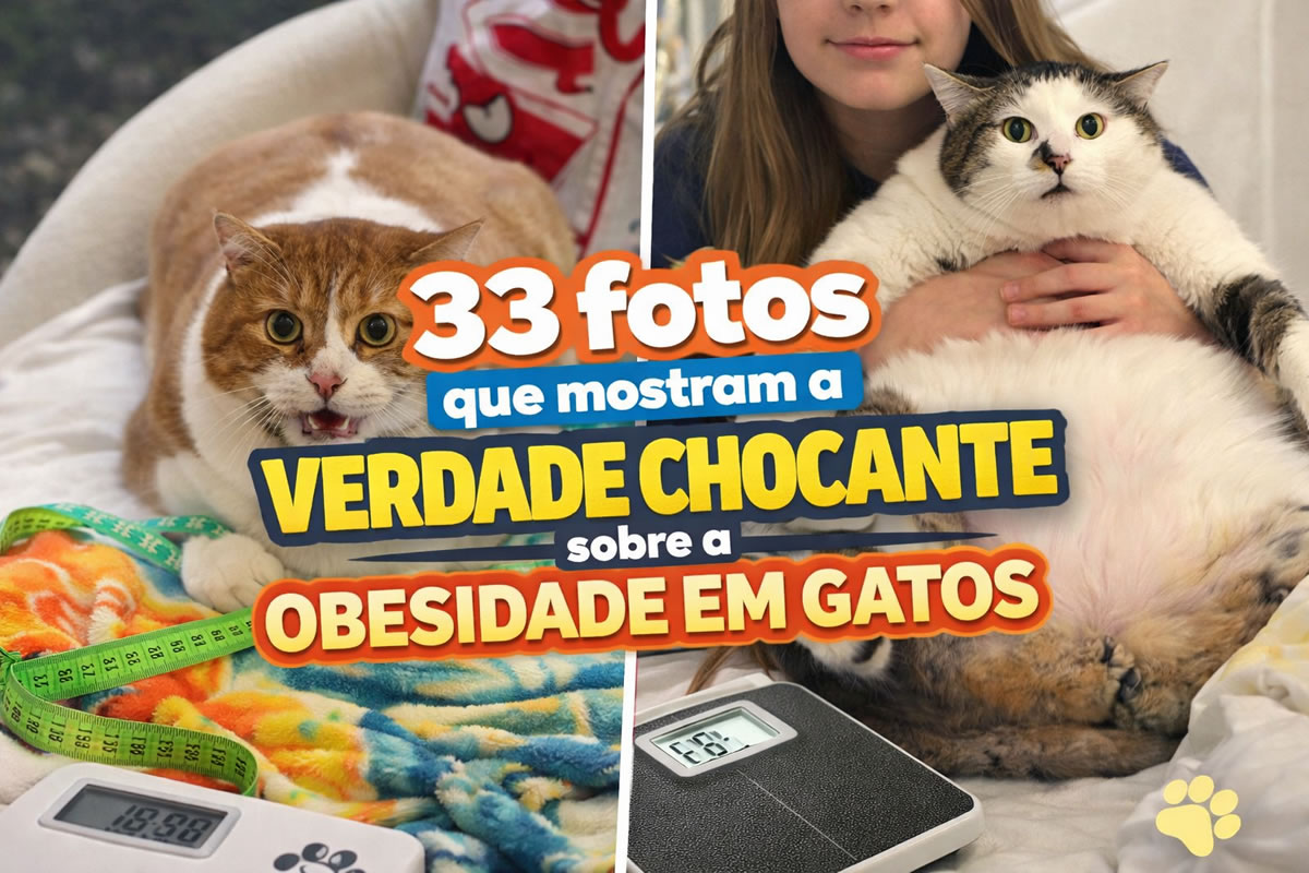 33 fotos que mostram a verdade chocante sobre a obesidade em gatos