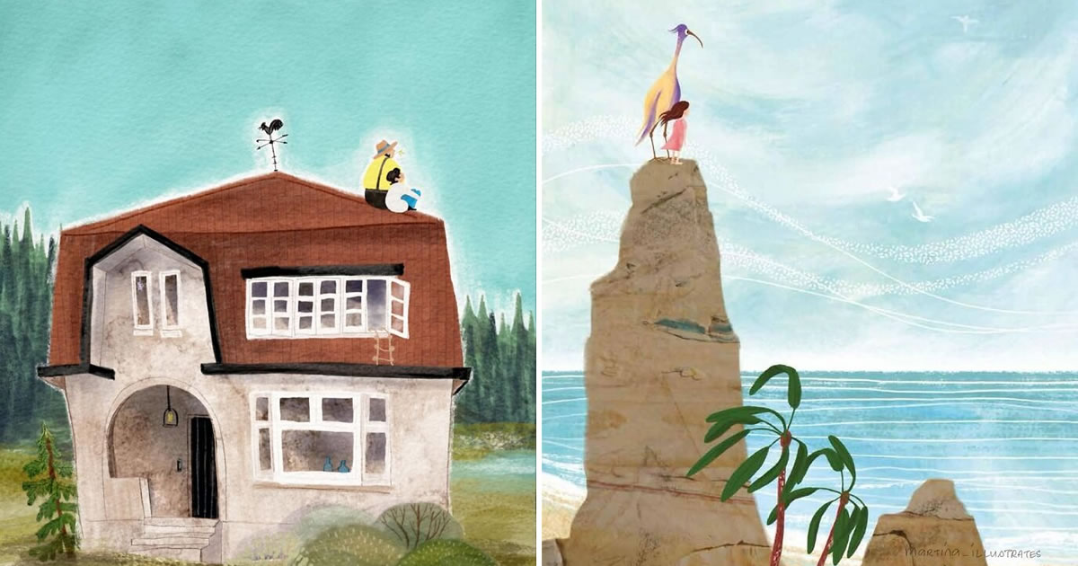 Martina Heiduczek transforma o simples em magia com ilustrações que encantam o mundo (32 fotos)