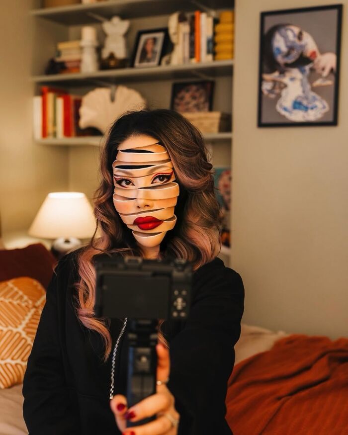 Mimi Choi cria ilusões com maquiagem que fazem seu cérebro duvidar do que está vendo (26 fotos) 11 Mimi Choi cria ilusões com maquiagem que fazem seu cérebro duvidar do que está vendo (26 fotos) 11