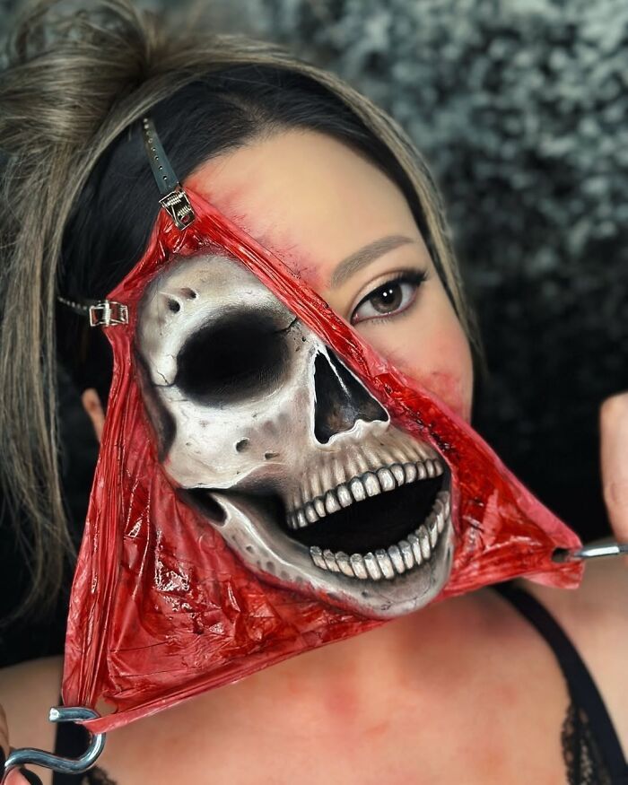 Mimi Choi cria ilusões com maquiagem que fazem seu cérebro duvidar do que está vendo (26 fotos) 24 Mimi Choi cria ilusões com maquiagem que fazem seu cérebro duvidar do que está vendo (26 fotos) 24