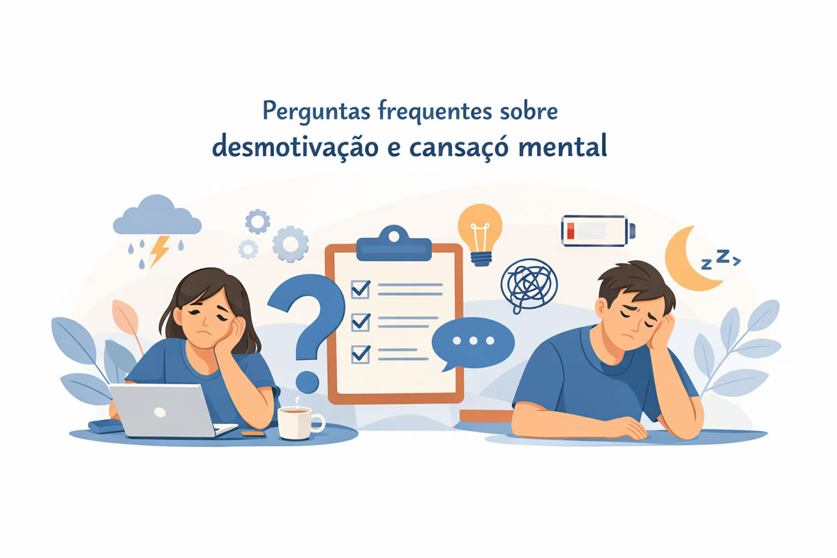 Perguntas frequentes sobre desmotivação e cansaço mental Perguntas frequentes sobre desmotivação e cansaço mental