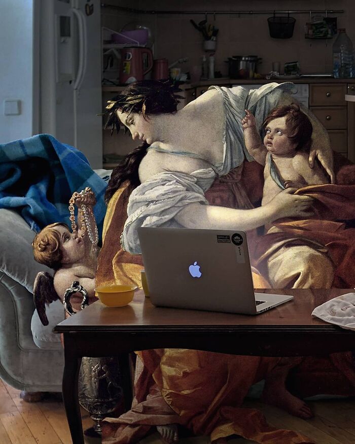 Personagens de pinturas clássicas vivendo no mundo moderno: a arte surreal de Alexey Kondakov (35 fotos) 1 Personagens de pinturas clássicas vivendo no mundo moderno: a arte surreal de Alexey Kondakov (35 fotos) 1