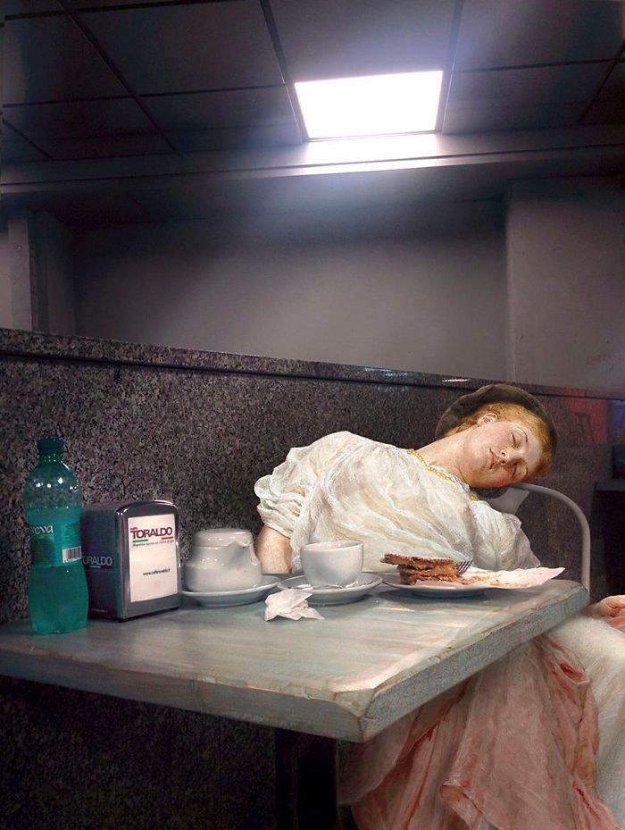 Personagens de pinturas clássicas vivendo no mundo moderno: a arte surreal de Alexey Kondakov (35 fotos) 6 Personagens de pinturas clássicas vivendo no mundo moderno: a arte surreal de Alexey Kondakov (35 fotos) 6