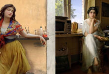 Personagens de pinturas clássicas vivendo no mundo moderno: a arte surreal de Alexey Kondakov (35 fotos) 115