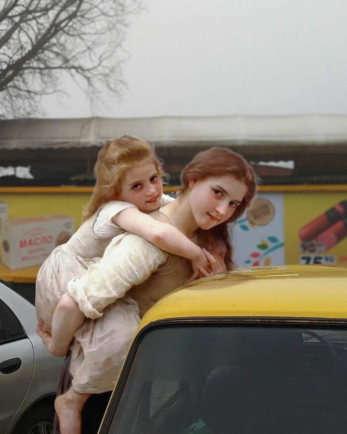 Personagens de pinturas clássicas vivendo no mundo moderno: a arte surreal de Alexey Kondakov (35 fotos) 23 Personagens de pinturas clássicas vivendo no mundo moderno: a arte surreal de Alexey Kondakov (35 fotos) 23