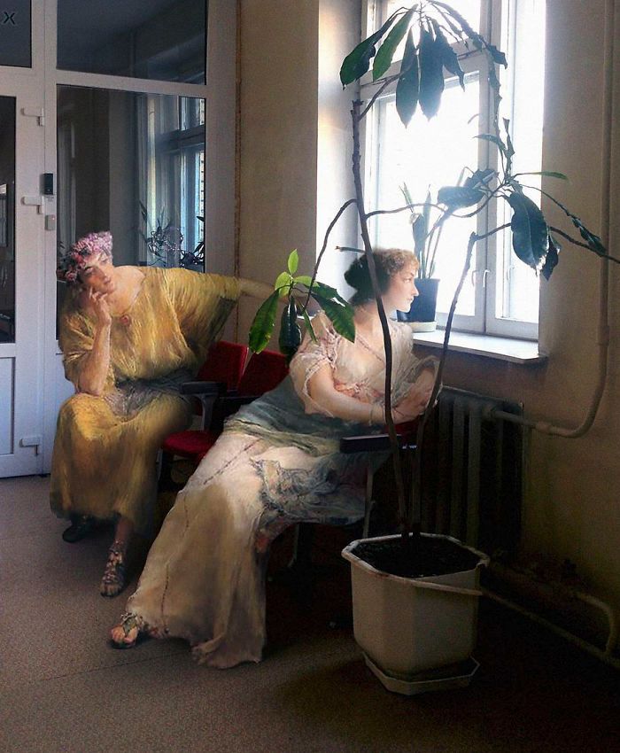 Personagens de pinturas clássicas vivendo no mundo moderno: a arte surreal de Alexey Kondakov (35 fotos) 24 Personagens de pinturas clássicas vivendo no mundo moderno: a arte surreal de Alexey Kondakov (35 fotos) 24